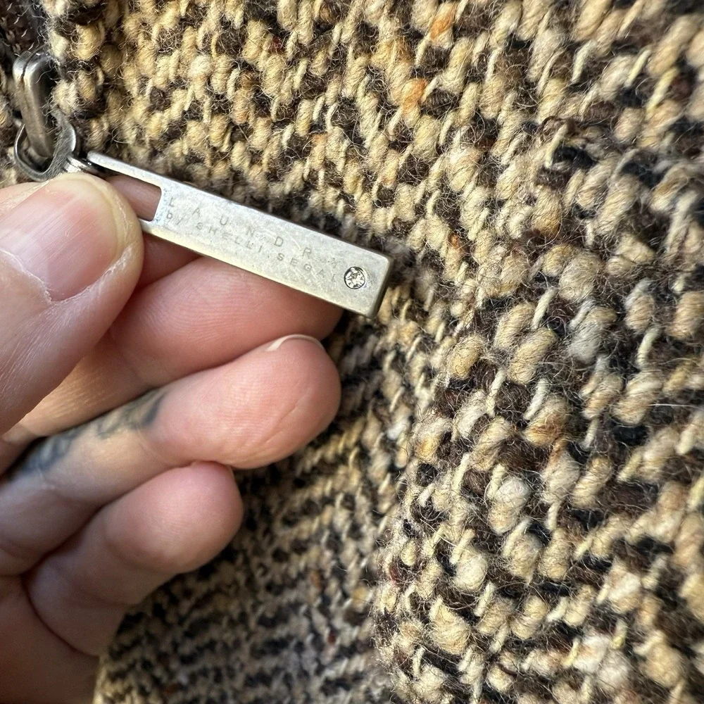 Laundry By Shelli Segal Tan‎ Belted Wool Coat